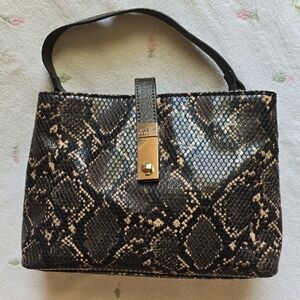 NWOT Guess Snakeskin Small Satchel